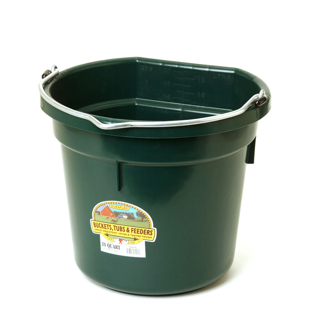 20 Quart Flat Back Plastic Bucket FOB