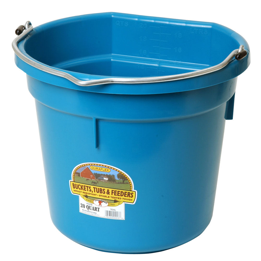 20 Quart Flat Back Plastic Bucket FOB