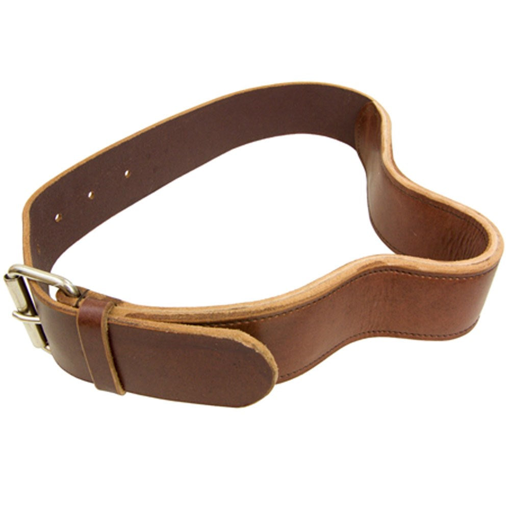 French Leather Cribbing Strap - Brown
