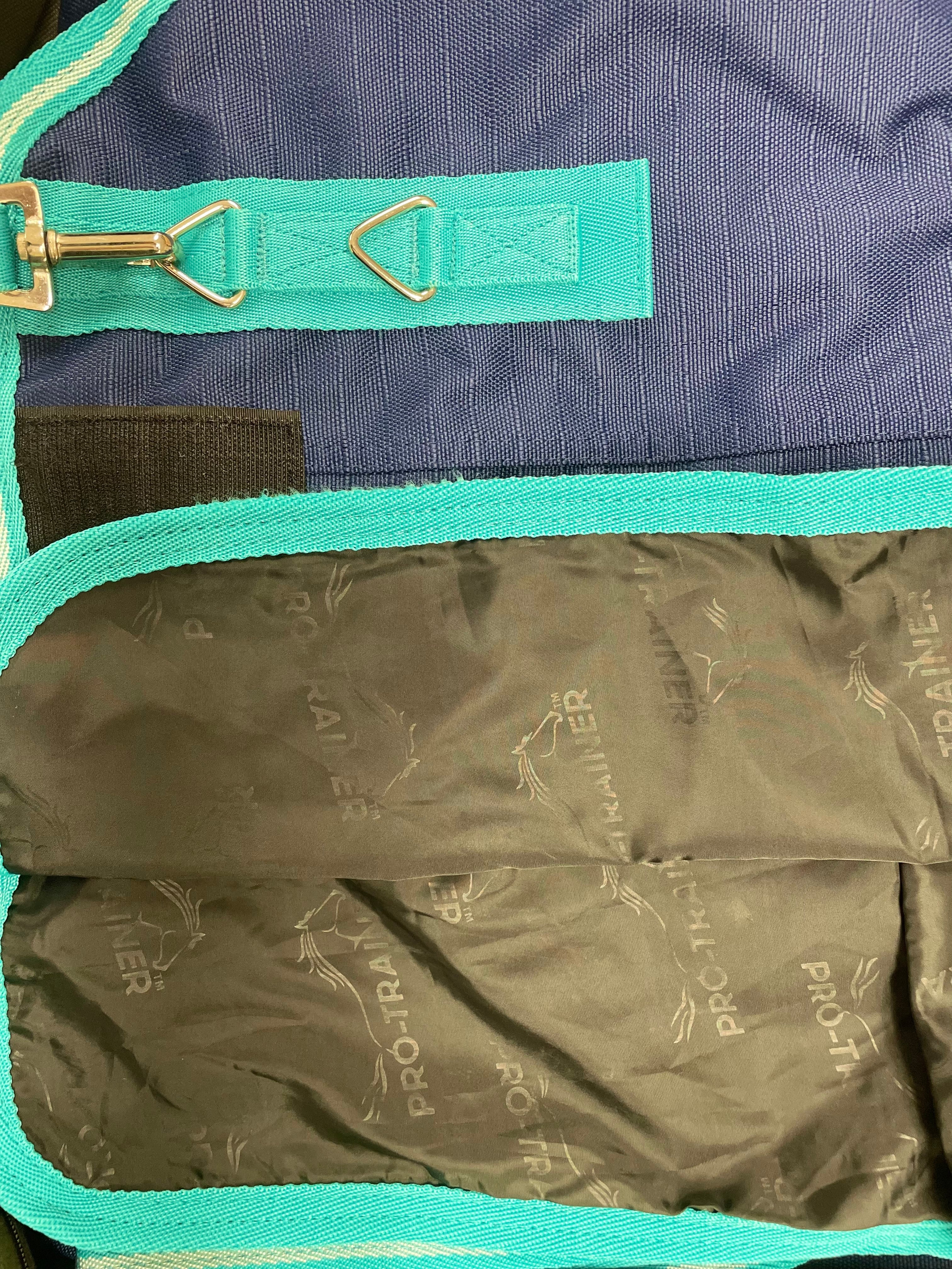 Pro-Trainer Turnout Blanket with Detachable Neck Cover, 1200D - Navy