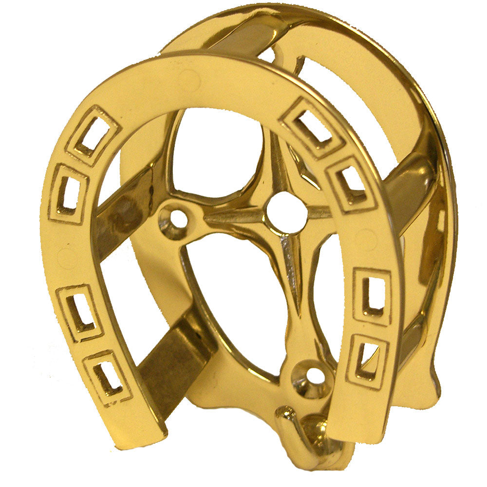 Brass Horseshoe Bridle Rack
