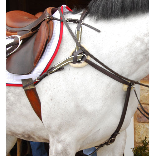 Exselle Elite 5 Point Breastplate with Running Martingale Attachment