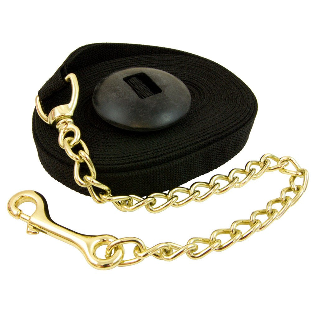 Poly Lunge Line with Chain 20" and Rubber Stop