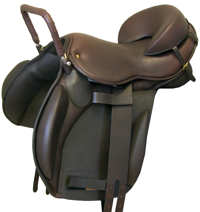 JC Hobby Therapeutic Saddle 18" Wide Chocolate FOB