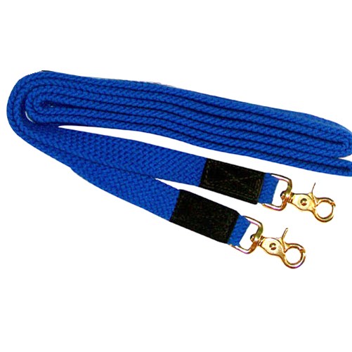 8' Flat Nylon Braided Reins with Trigger Snaps