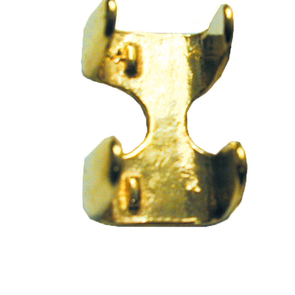 Heavy Duty Brass Plated Clamp Stamped 5/8"