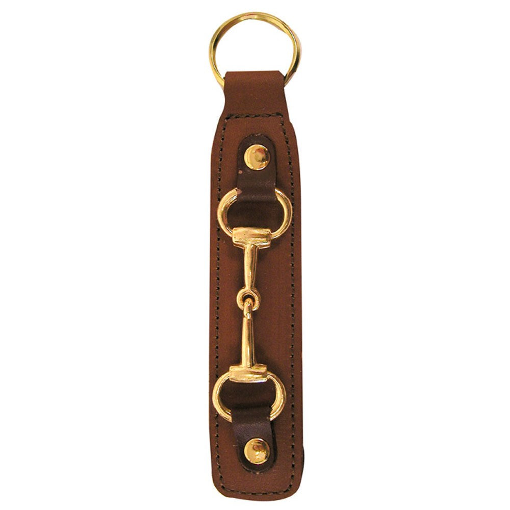 Snaffle Bit Leather Key Fob