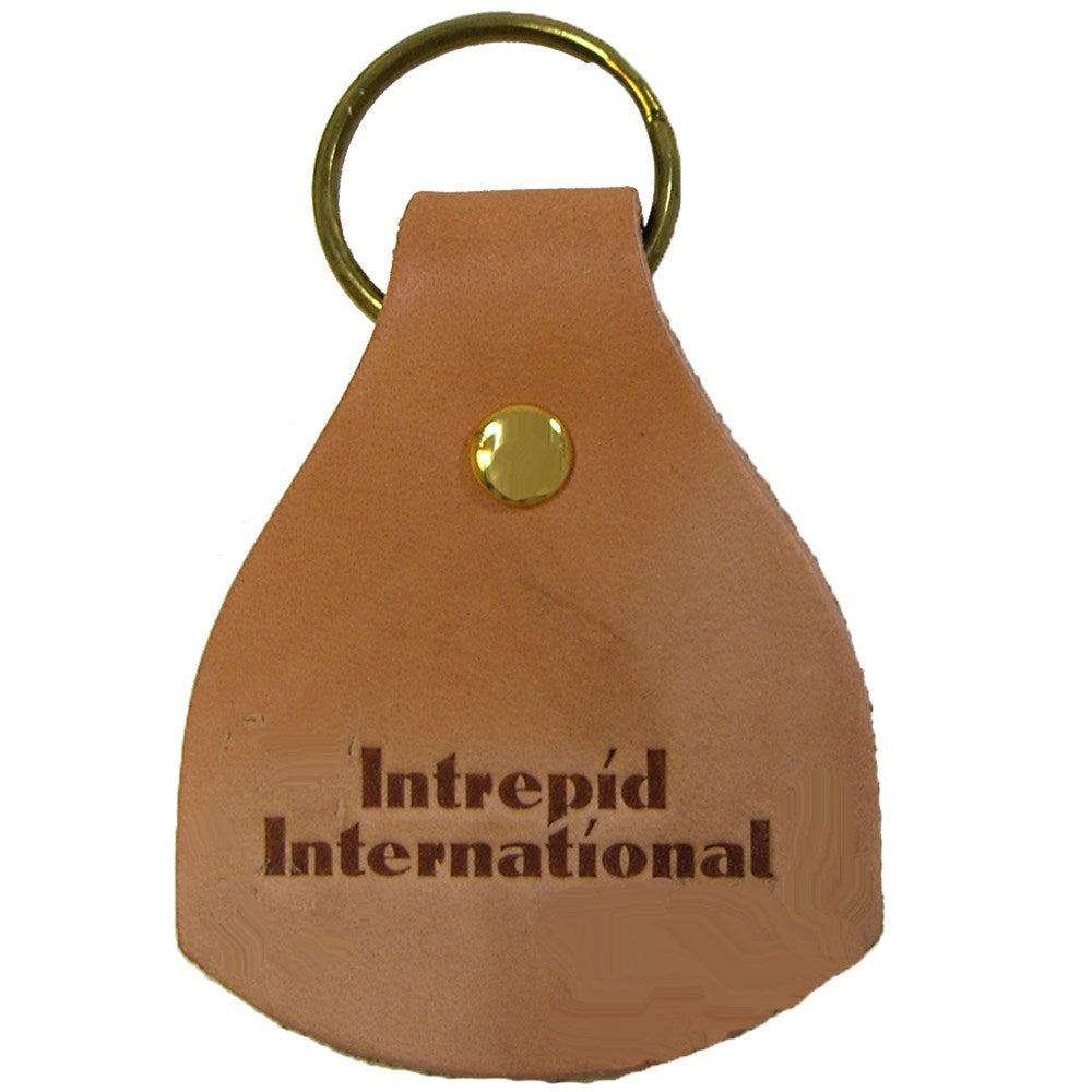 Stamped Intrepid International Leather Key Fob