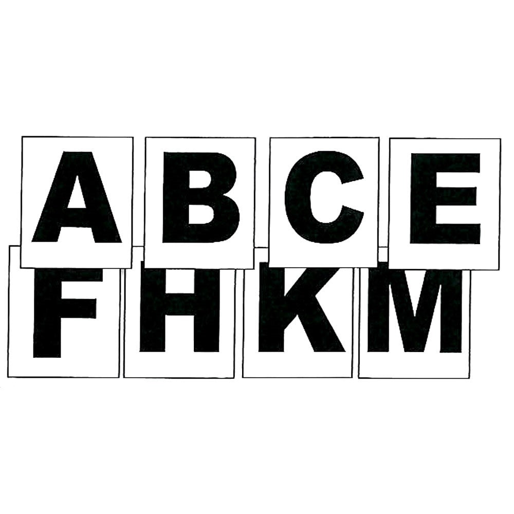 Stick On Dressage Letters Set of 8 - A B C E F H K M