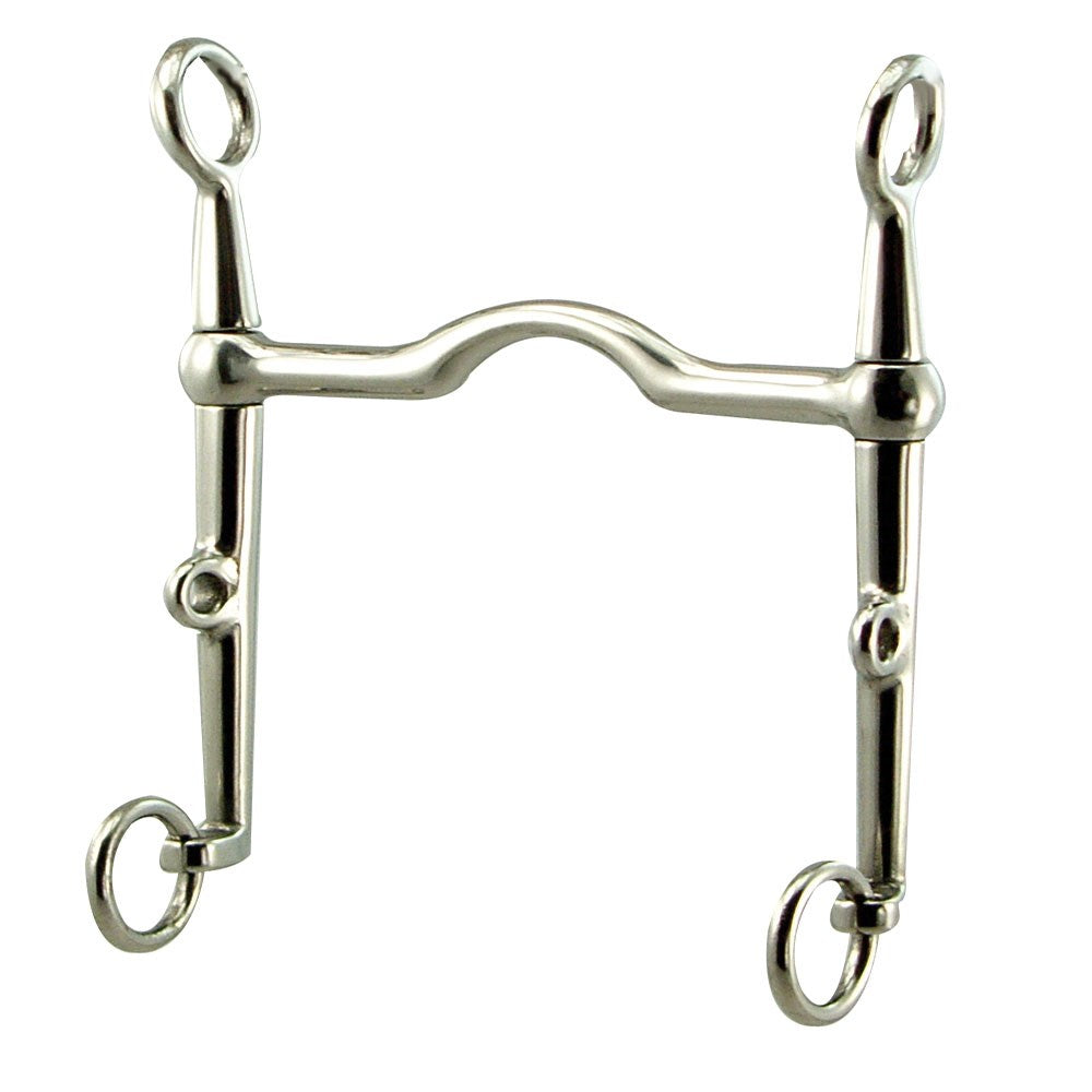 Weymouth Low Port Swivel Cheeks 5" Bit without Hooks & Chain