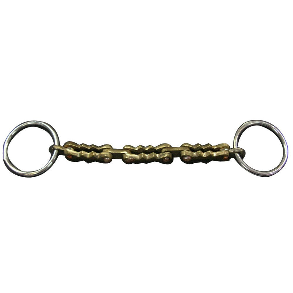 Mule Cyprium Mouth Snaffle Bit 5" with 1-1/2" Stainless Steel Rings
