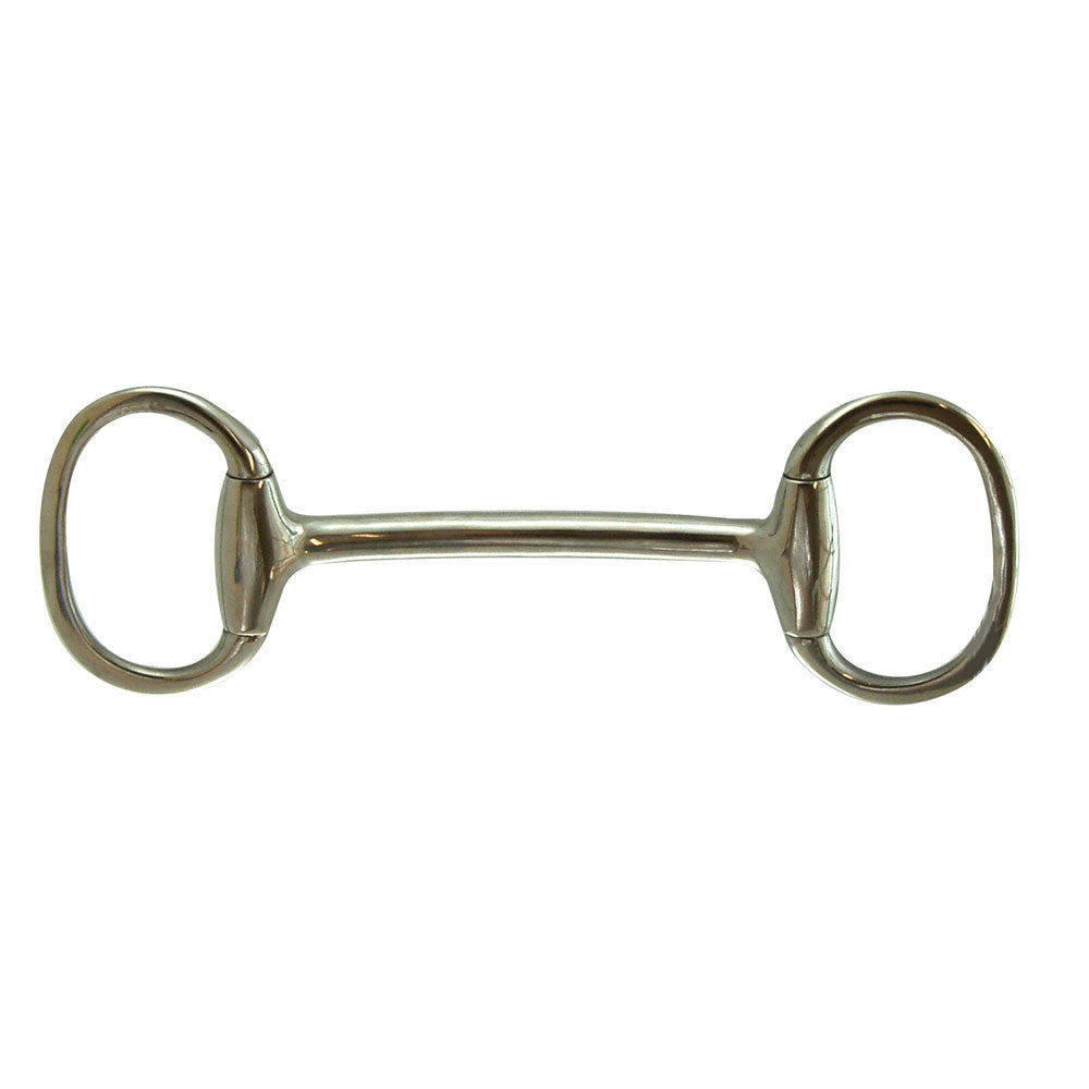 Light Weight Mullen Mouth Stainless Steel Eggbutt Flat Ring Bit