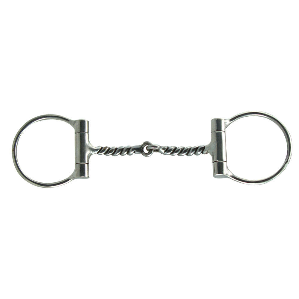 Heavy Duty Stainless Steel Offset Twisted Wire Snaffle Bit 5"
