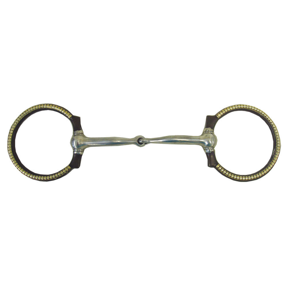 Futurity Show Stainless Steel Snaffle Bit with Antique Raised Detail 5"