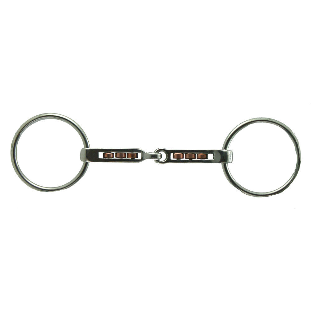 Magenis Stainless Steel Loose Ring Bit with Copper Rollers