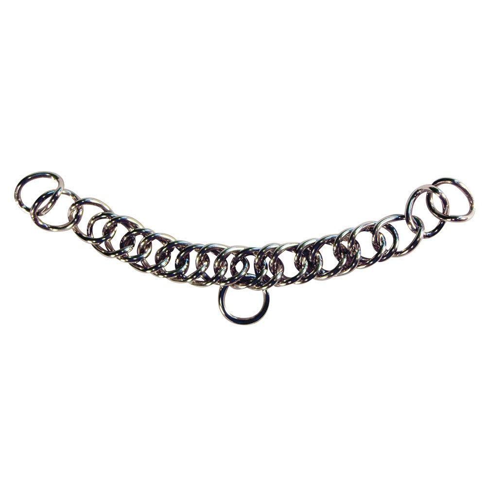 English Stainless Steel Double Link Curb Chain 8-3/8"
