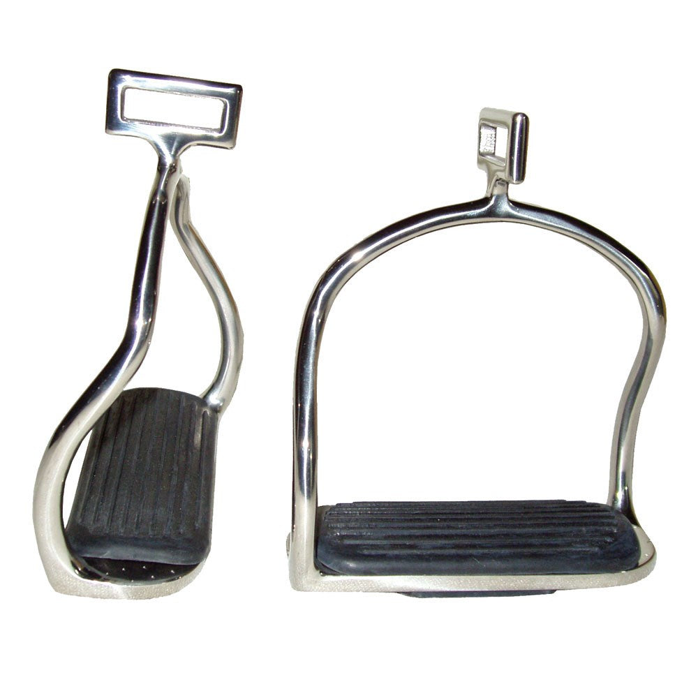Double Safety Stainless Steel Stirrup with Cross Loop 4-3/4"