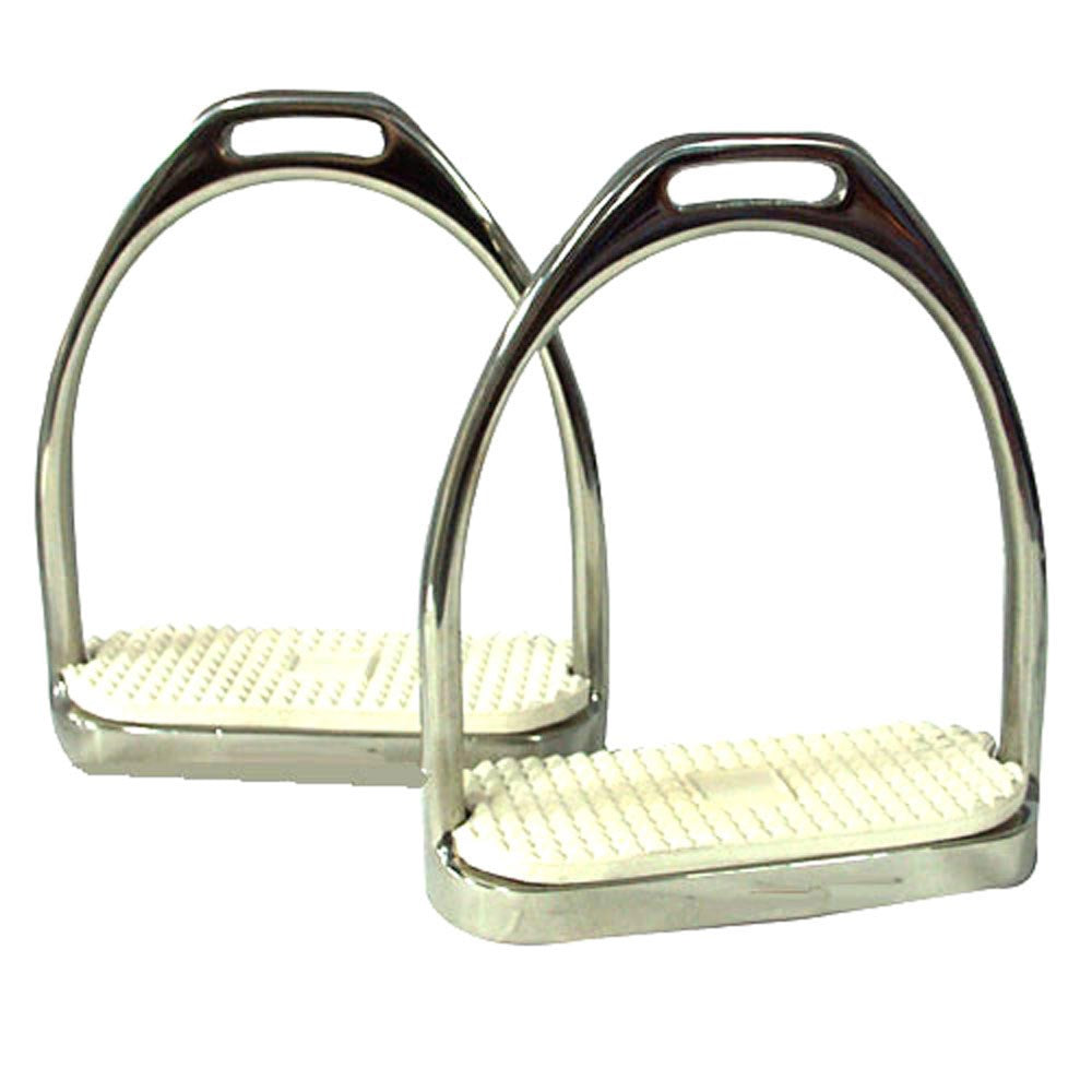 Premium Coronet Fillis Stainless Steel Stirrup Irons with Pads