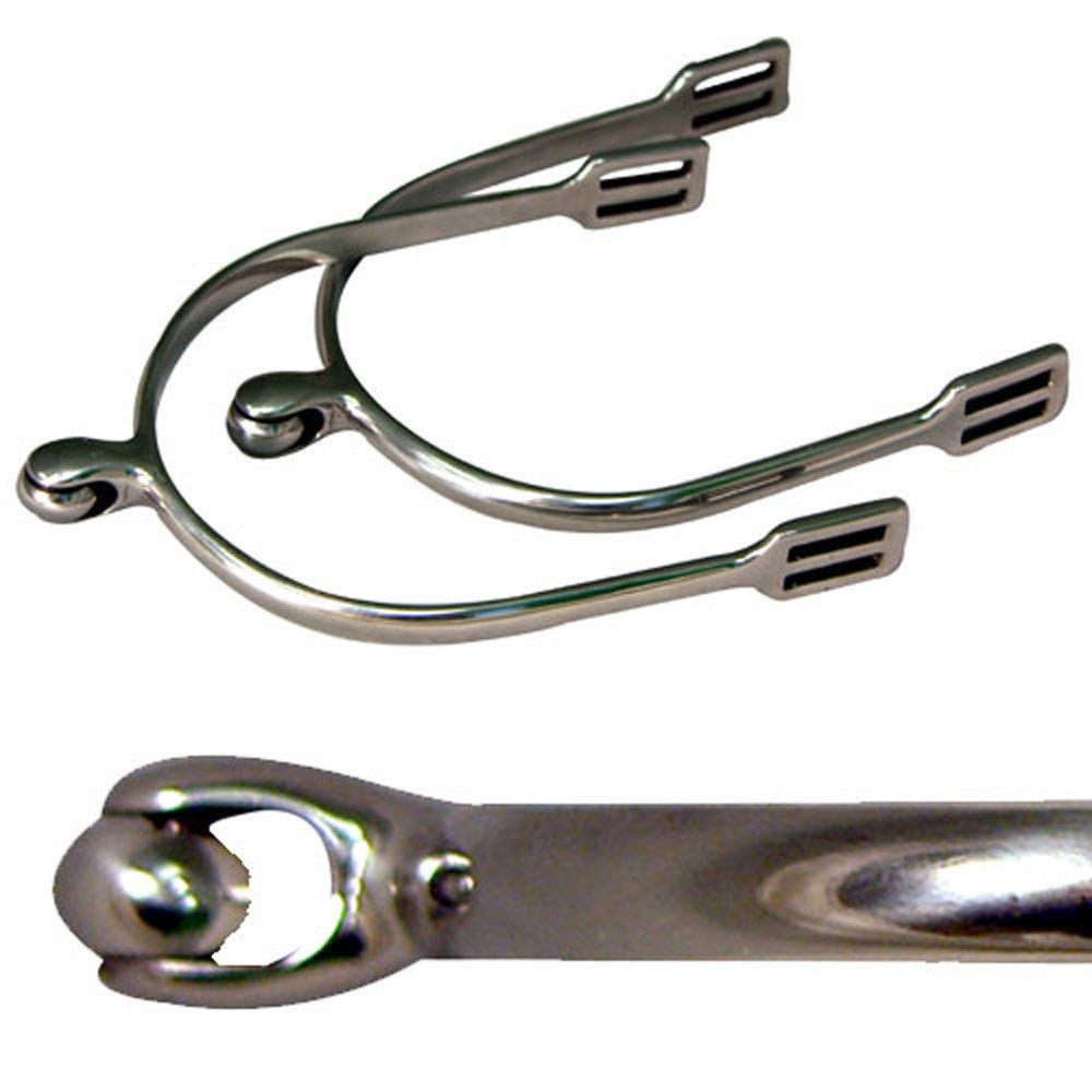 POW English Spurs with Roller Ball 18mm