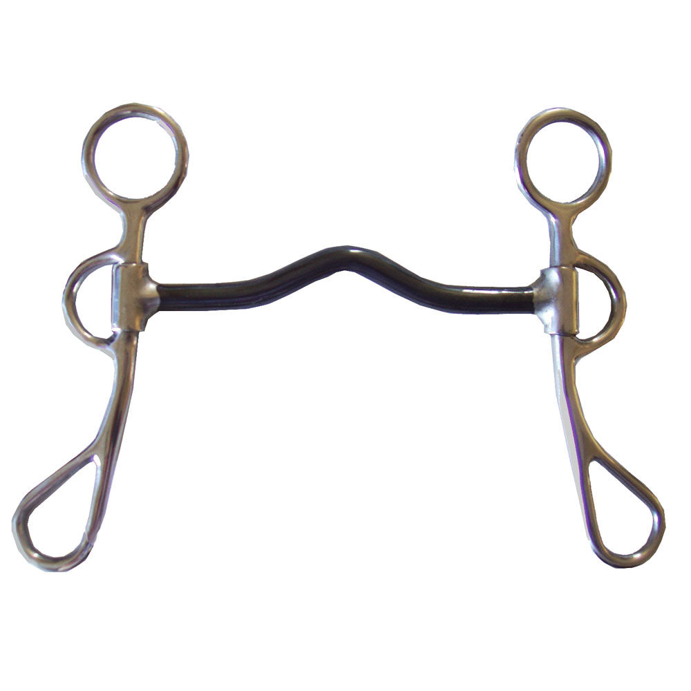 Argentine Low Port Sweet Iron Snaffle Bit 5" with 6" Cheeks