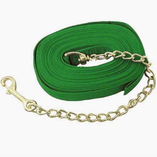 Poly Lunge Line with Brass Plate Chain