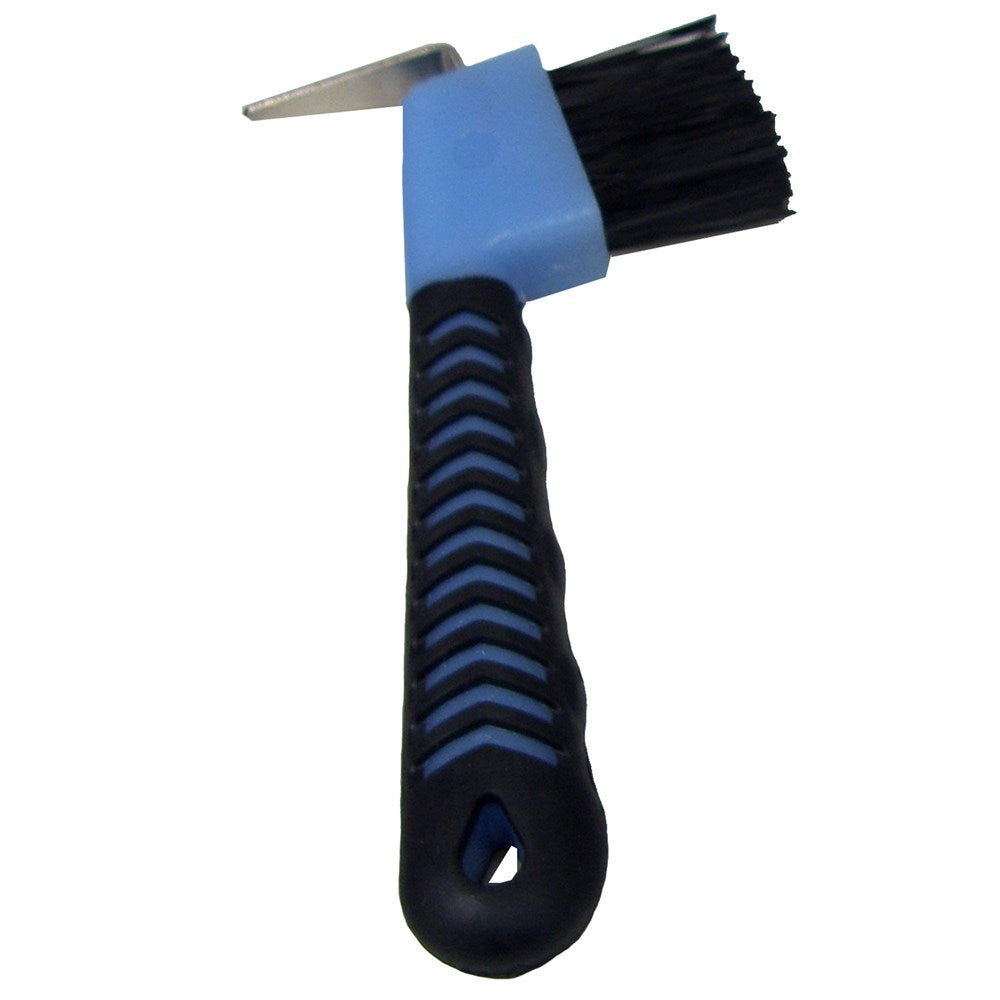 Rubber Grip Hoof Pick with Brush