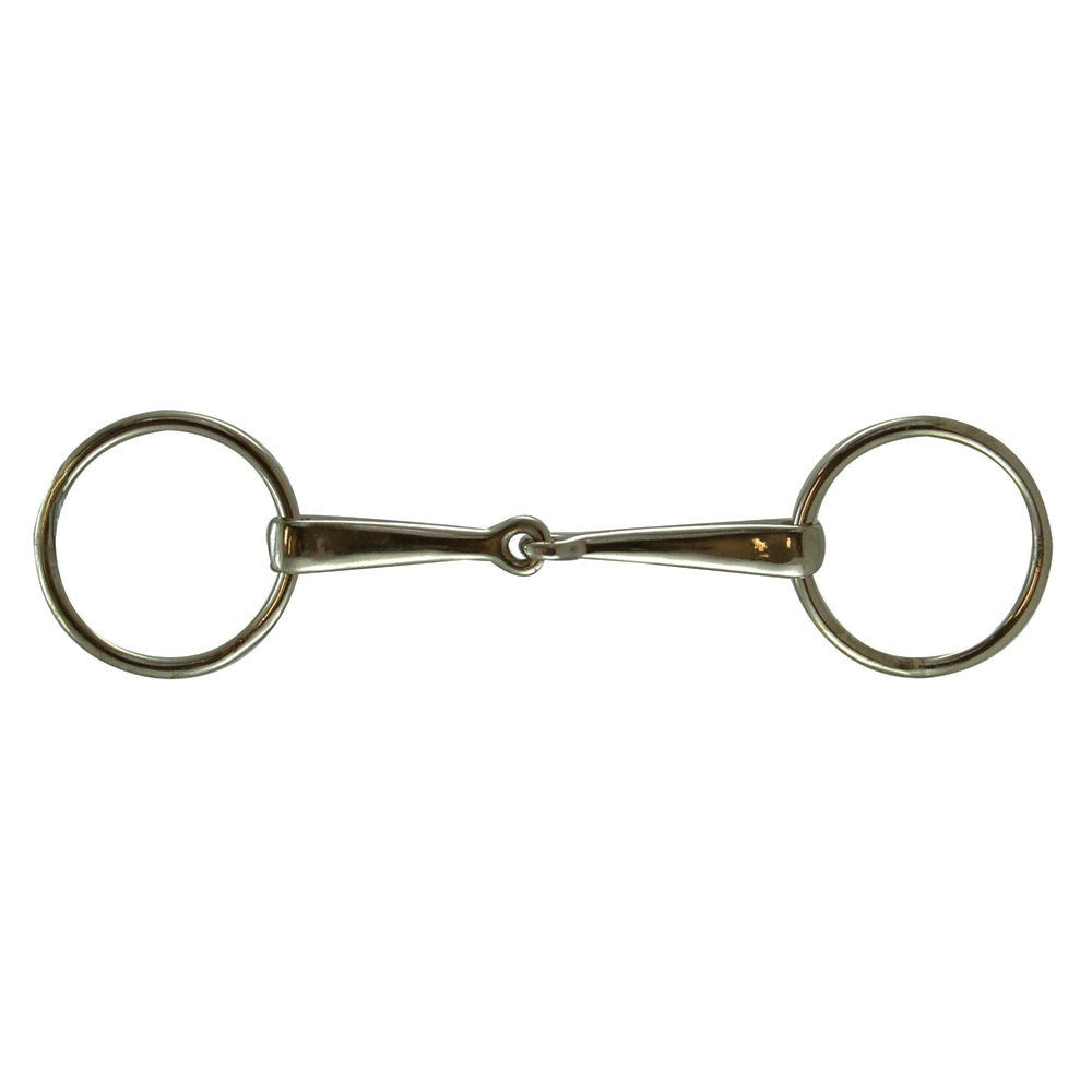 Heavy Mouth Loose Ring Stainless Steel Snaffle Bit 6-1/4"