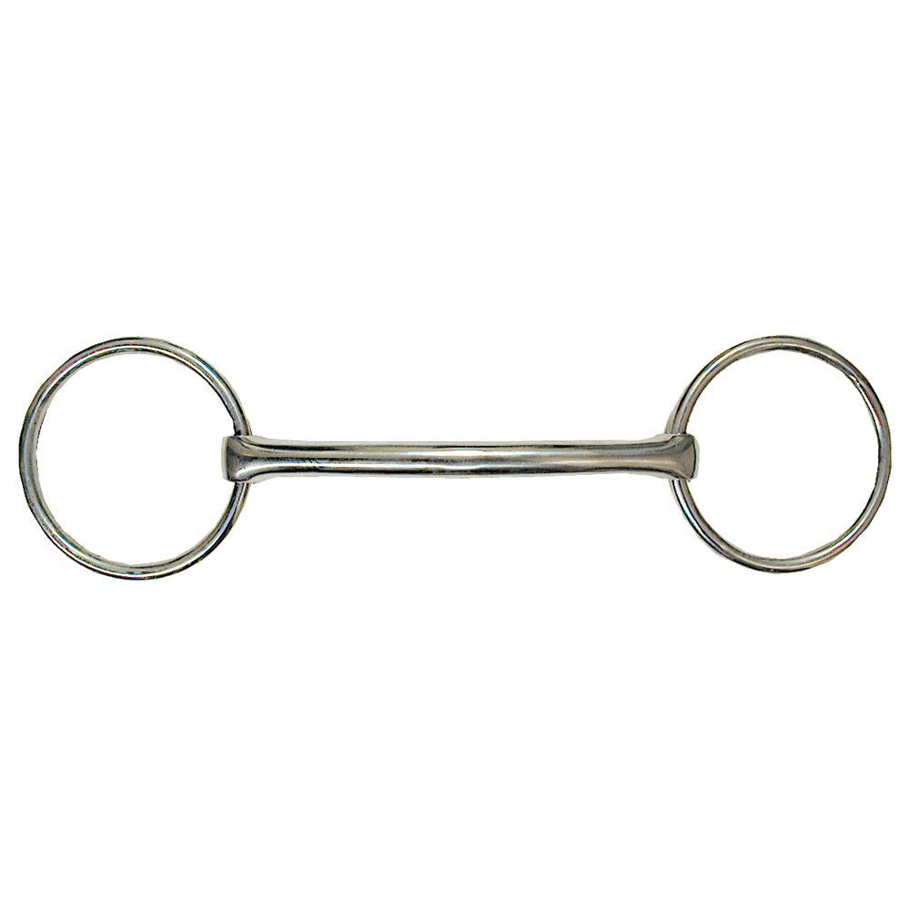 Mullen Mouth Loose Ring Stainless Steel Snaffle Bit 6"
