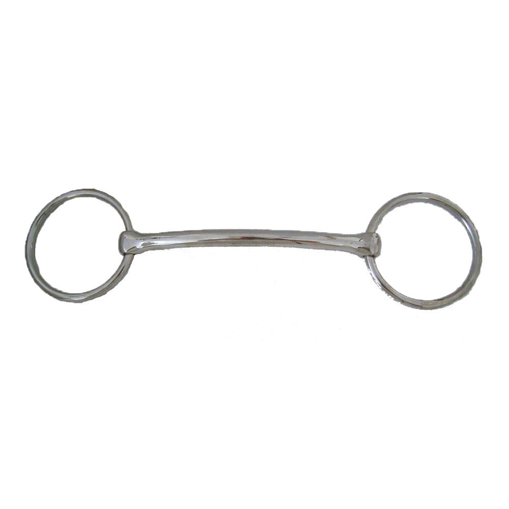 Mullen Mouth Loose Ring Malleable Iron Snaffle Bit 6"