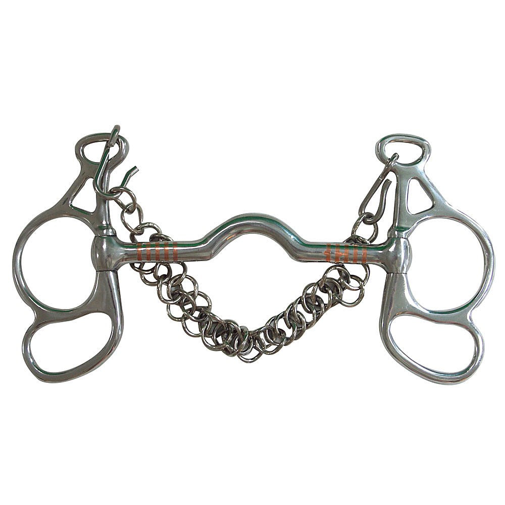 Butterfly Medium Port Driving Horse Bit 2-Loop