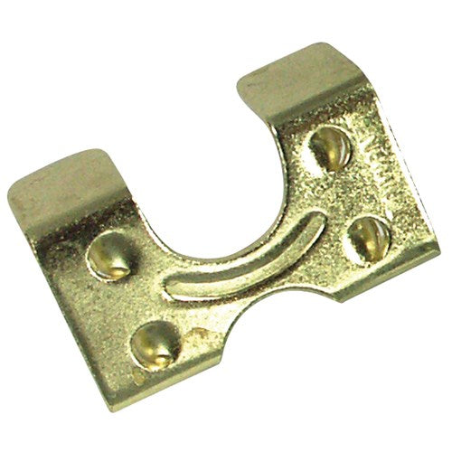 Brass Plated Stamped Rope Clamp 1"