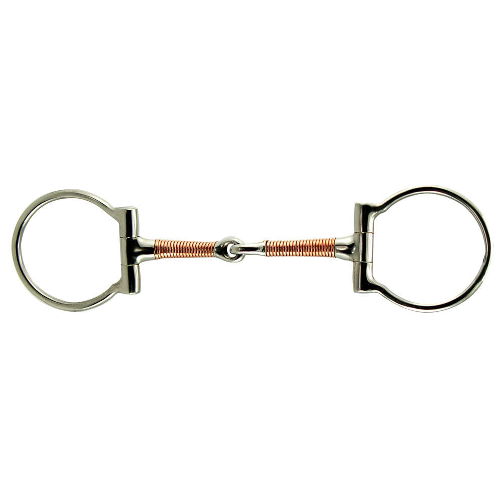 Stainless Steel Copper Wire Wound Snaffle Dee Bit 5"
