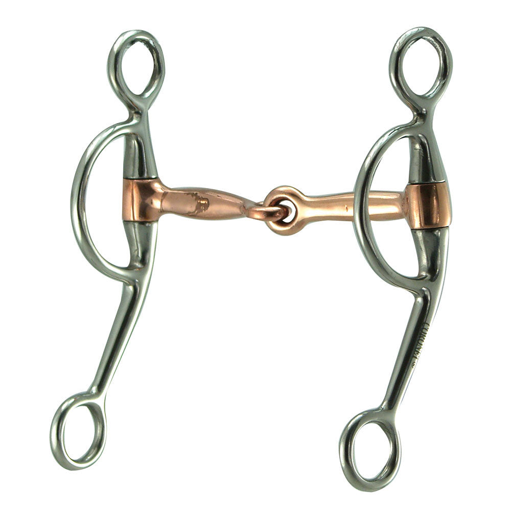Curb Training Copper Mouth Snaffle Bit 5"