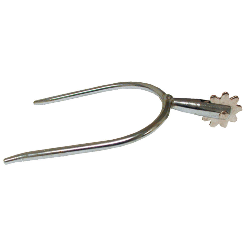 Mens Stainless Steel Spurs 1-1/2" Shank with Brass Rowel