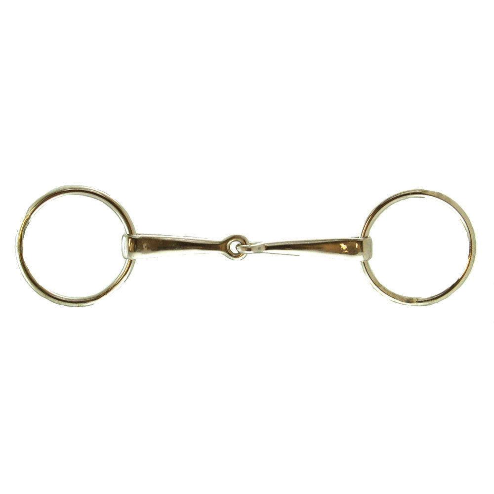 Heavy Duty Malleable Iron Loose Ring Snaffle Bit 6-1/4" with 3" Rings