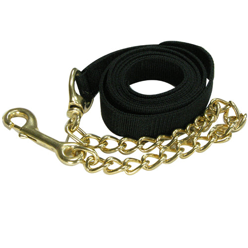 Poly Web 6' Lead with Brass Plated Chain