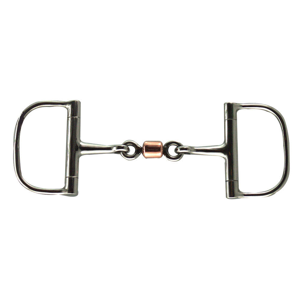 Stainless Steel Dee Copper Roller Snaffle Mouth Bit 5"