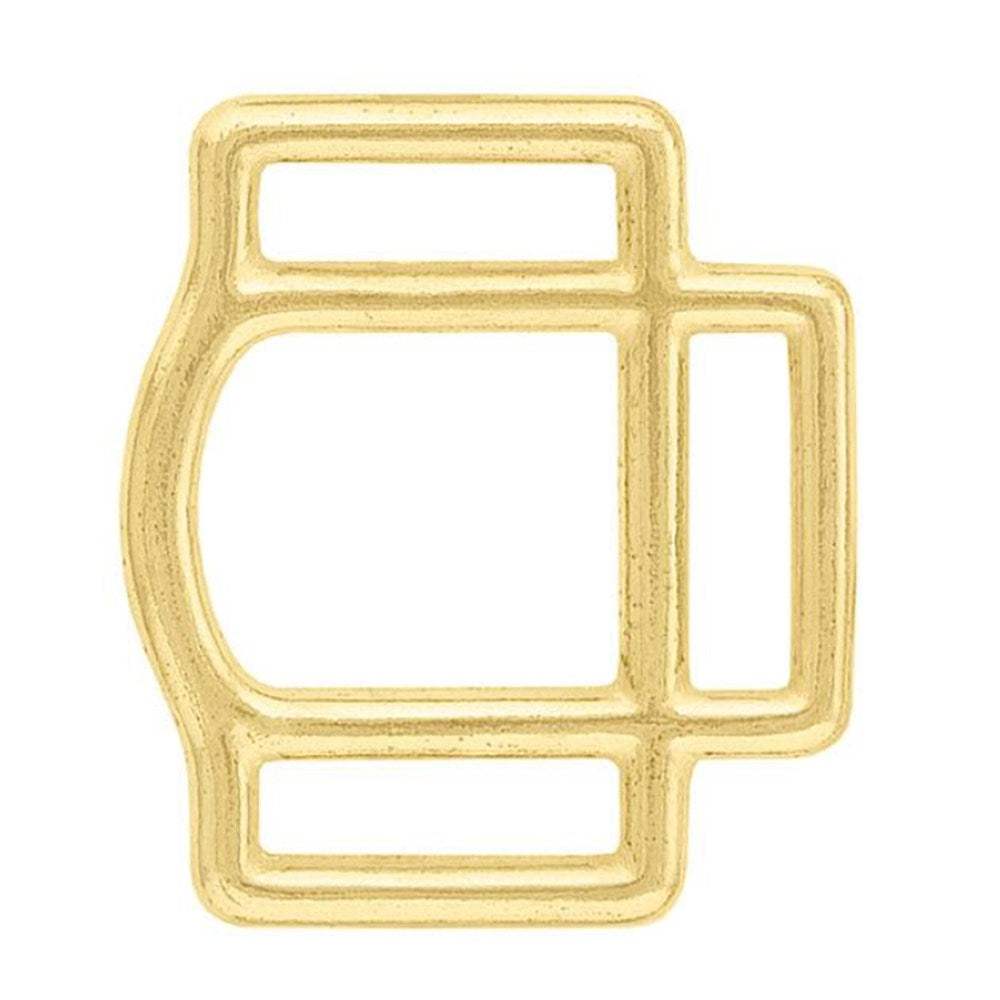 #370 Solid Brass Halter Square Round Style 1"
