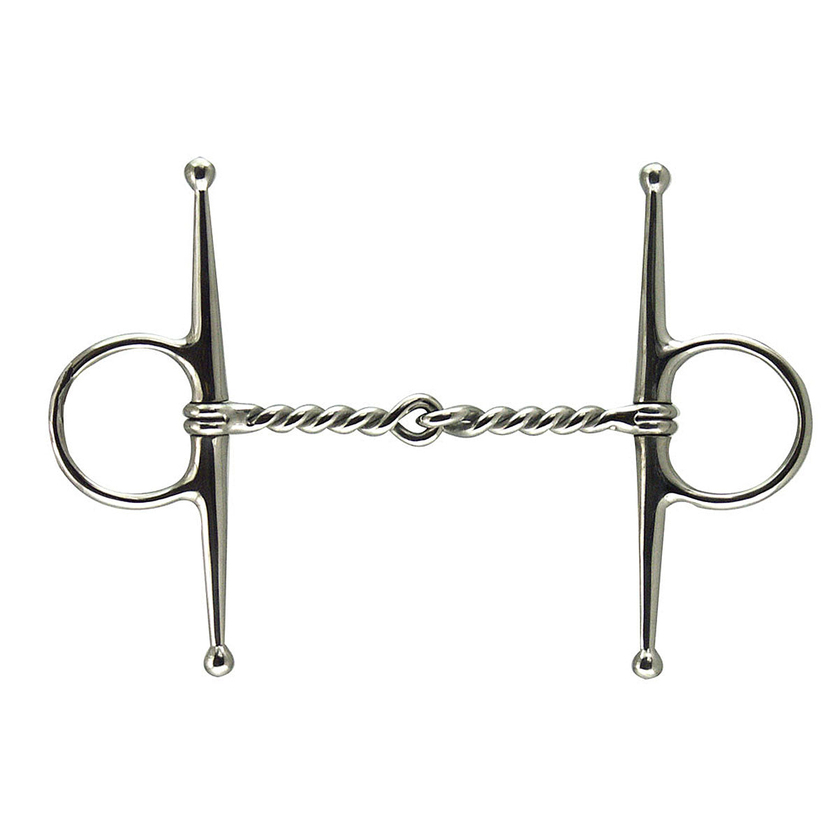 Coronet Stainless Steel Full Cheek Twisted Wire Snaffle Bit