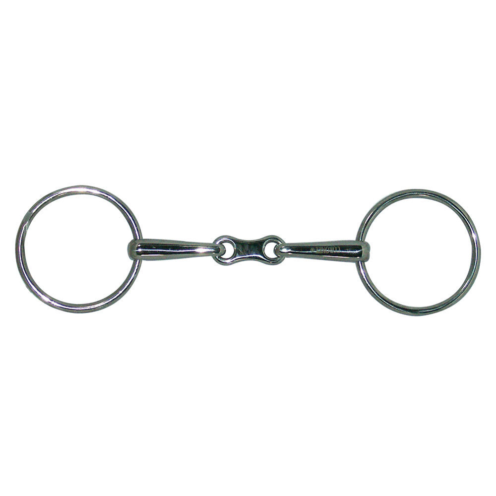 Loose Ring Stainless Steel French Link Snaffle Bit