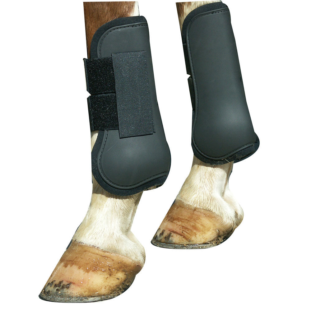 Open Front Jumping Boots - Full/Black