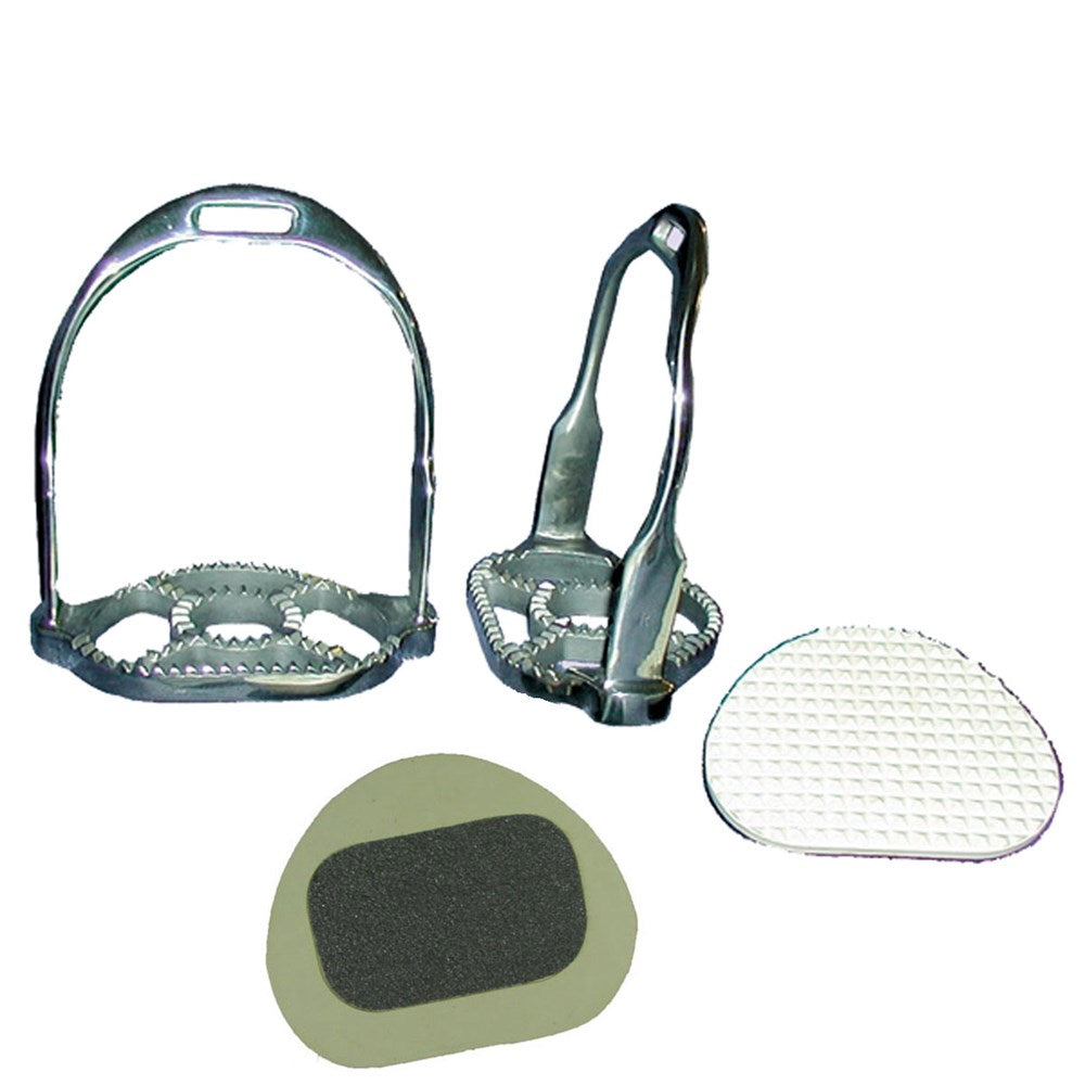 Trail Iron Stirrup with Sandpaper & Rubber Pad 4-1/2"