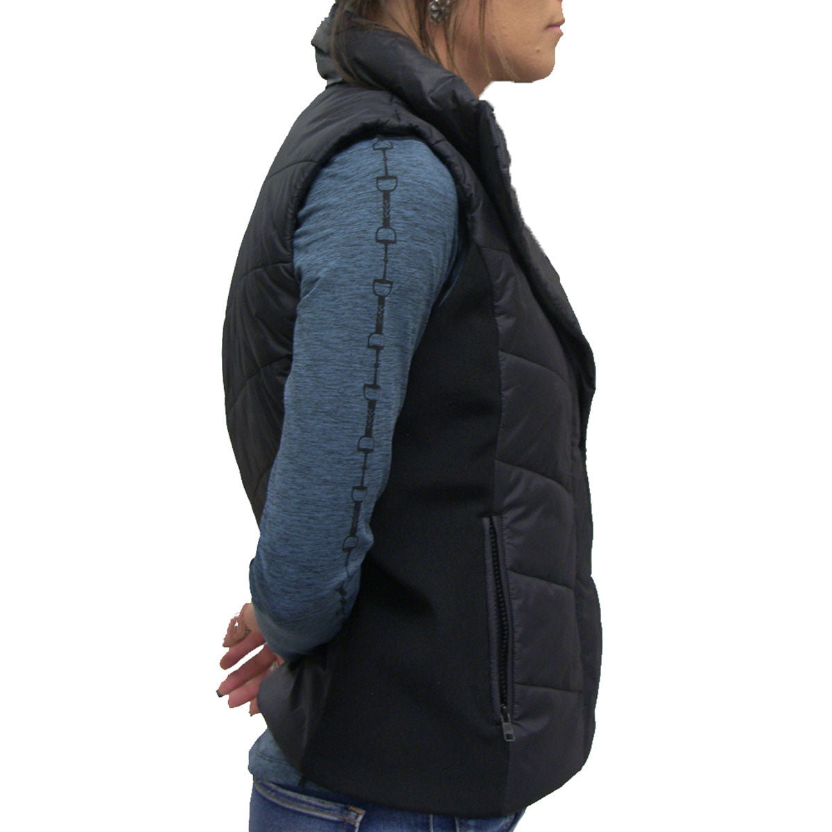 2KGrey Daily Quilted Vest - Black