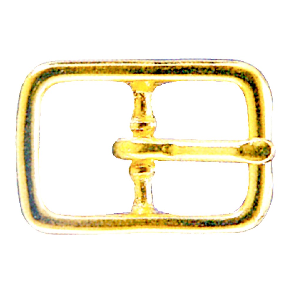 #121 Zinc Brass Plate Diecase Buckle 1"