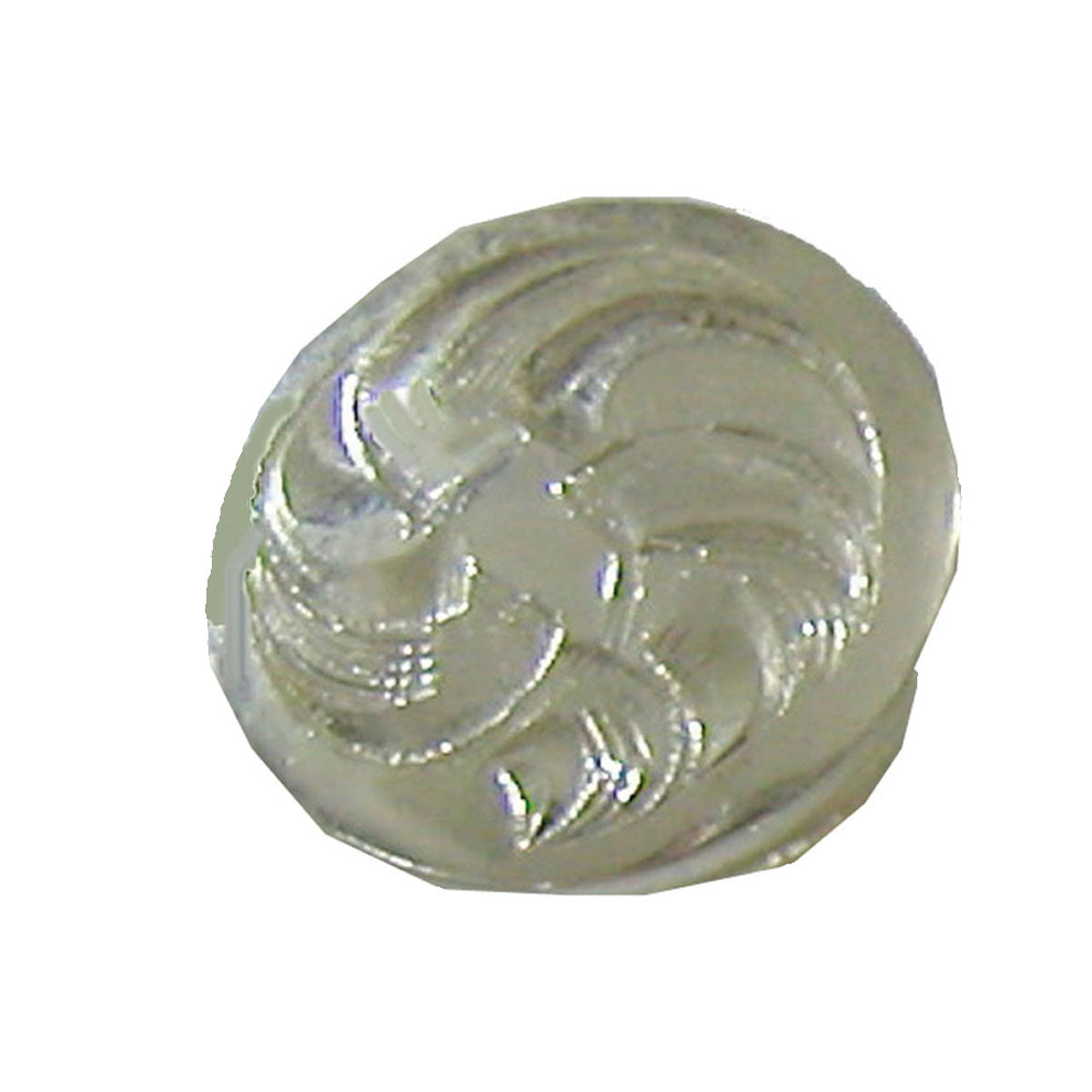 Silver Plated Bit End Concho with Chicago Screw 1/2"