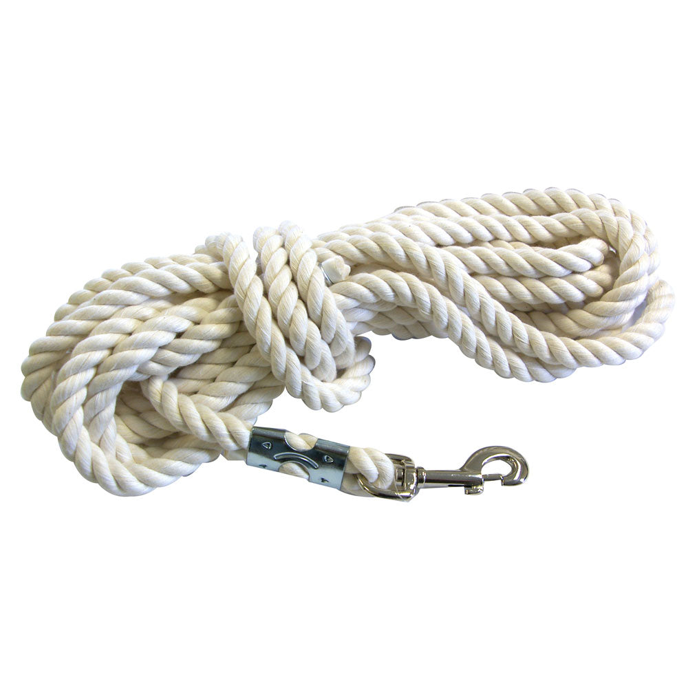 Cotton Rope Lunge Line with Snap 1/2" X 25'