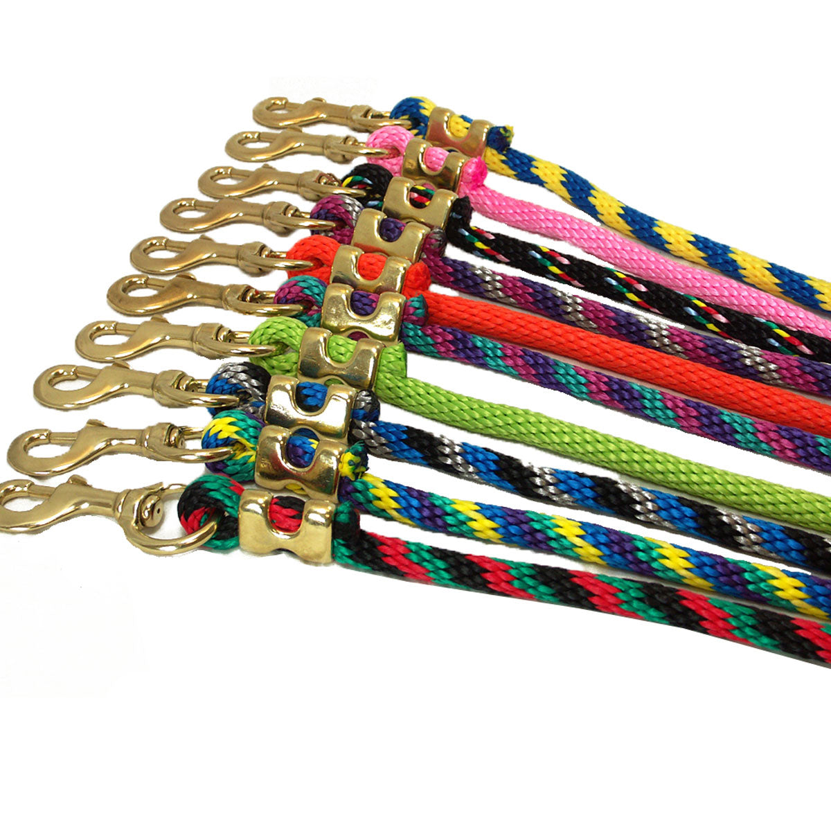 Poly Lead Rope Assorted Bright Colors 8' - 12/pack