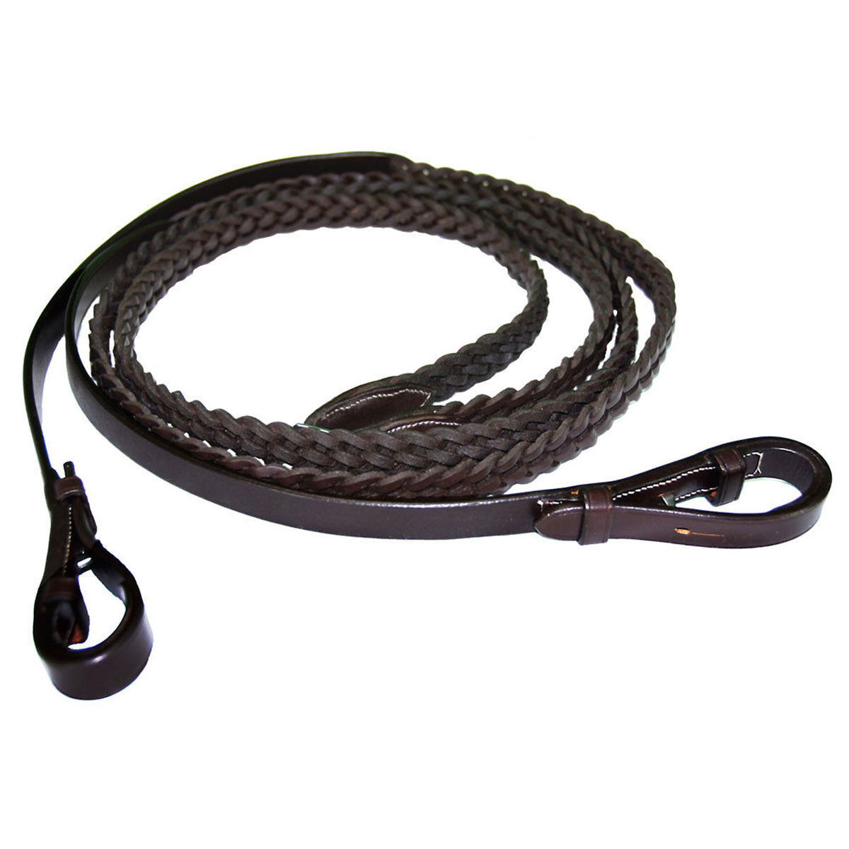 Exselle Plaited Reins - Havana