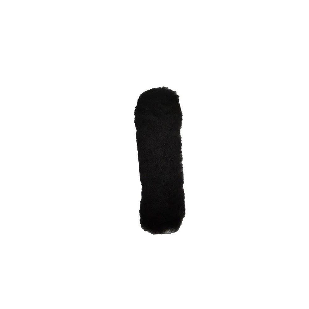 Best Friend Deluxe Grazing Muzzle Noseband Sheepskin - Black