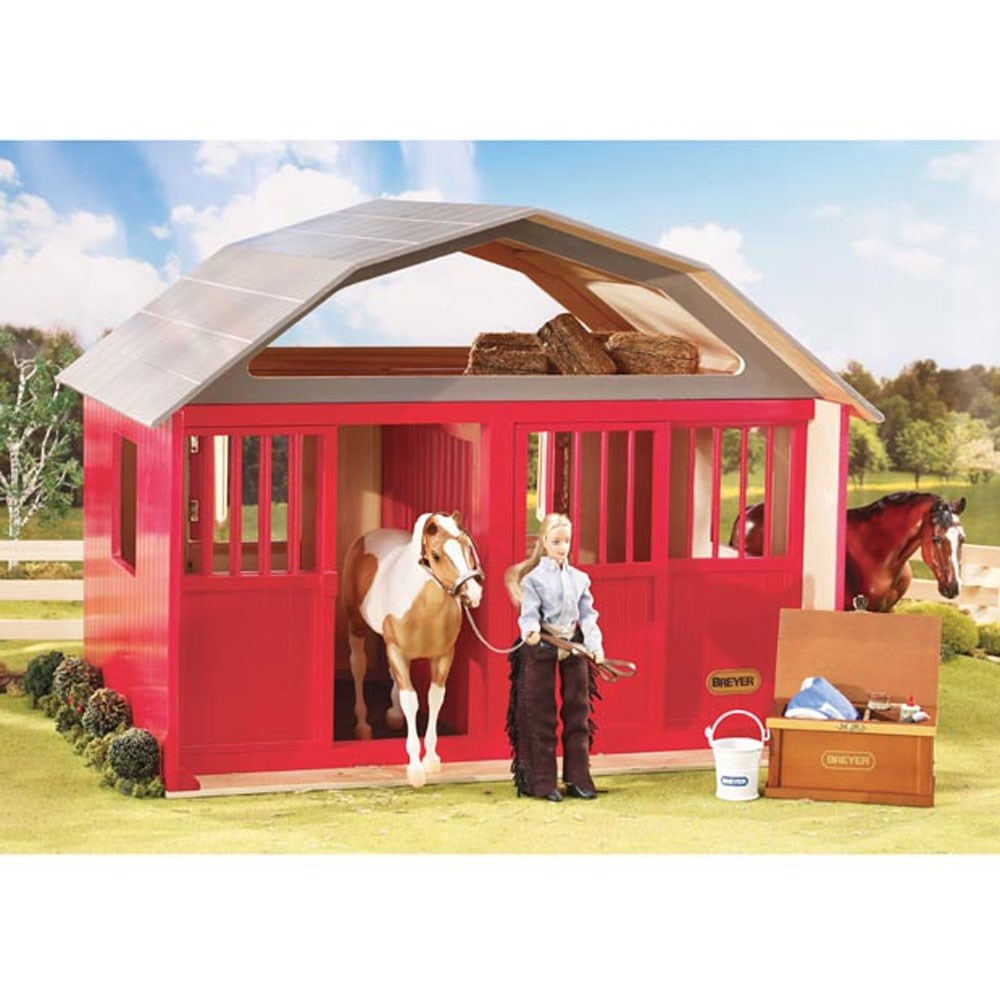 Breyer Two Stall Red Wood Barn 307